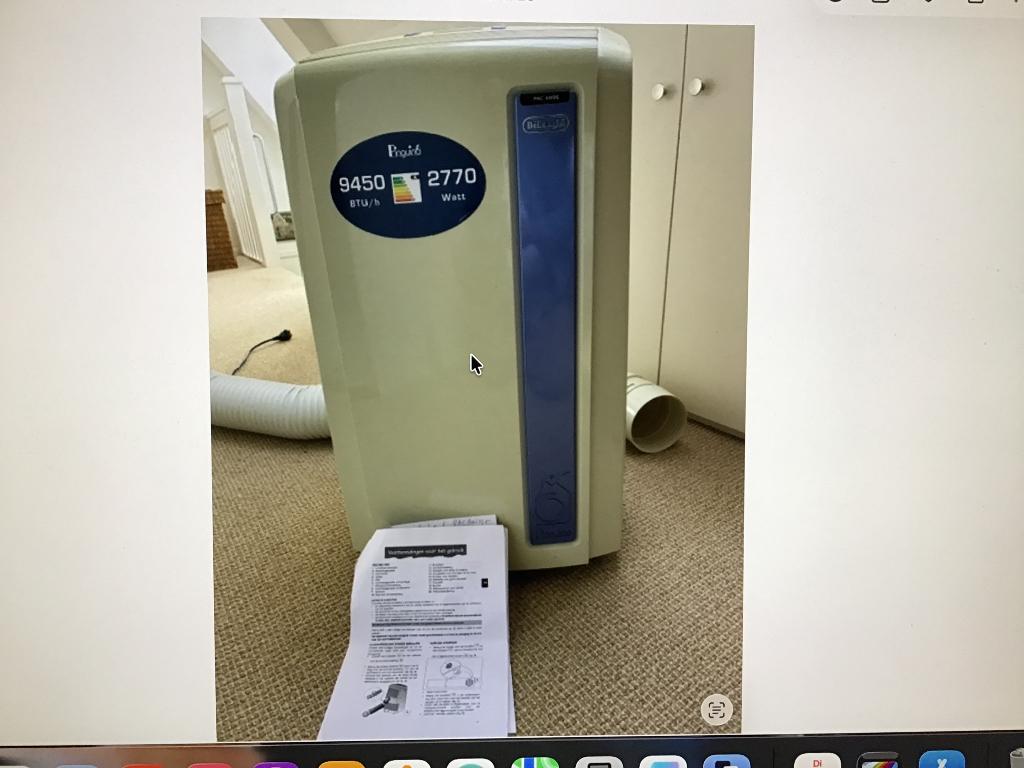 TE KOOP MOBIELE AIRCO DE LONGHI PAC AN 95, Ophalen, Gebruikt, Timer, 3 snelheden of meer