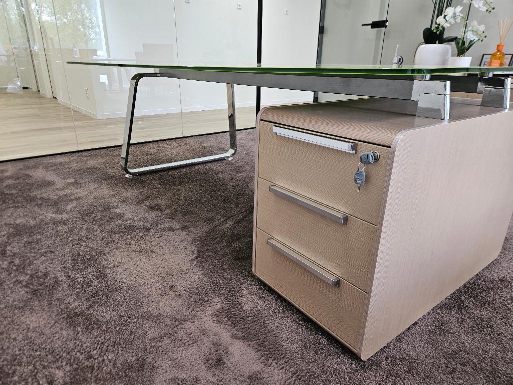 Directie bureau design, Huis en Inrichting, Bureaus, Ophalen, Groen, Gebruikt, Overige merken
