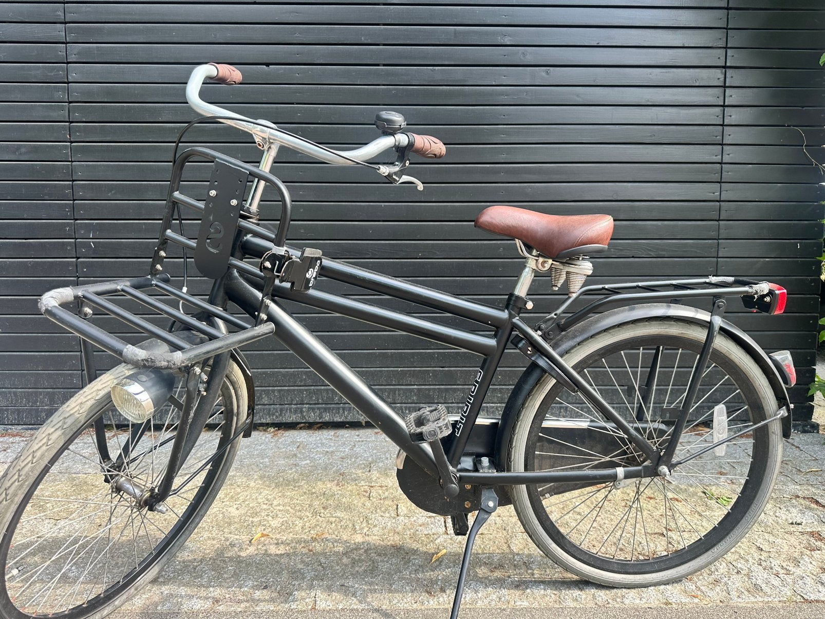 Transportfiets Spirit (wielmaat 24 Inch = kindermaat) zwart, Ophalen, Gebruikt, Terugtraprem, Minder dan 16 inch