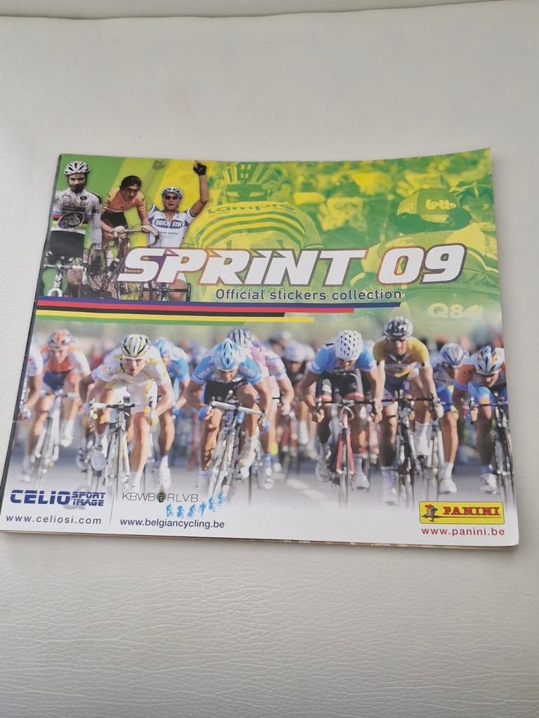 Panini Sprint 09 Wielrennen Stickerboek - Leeg Album, Ophalen of Verzenden, Zo goed als nieuw, Stickers en Plaatjes