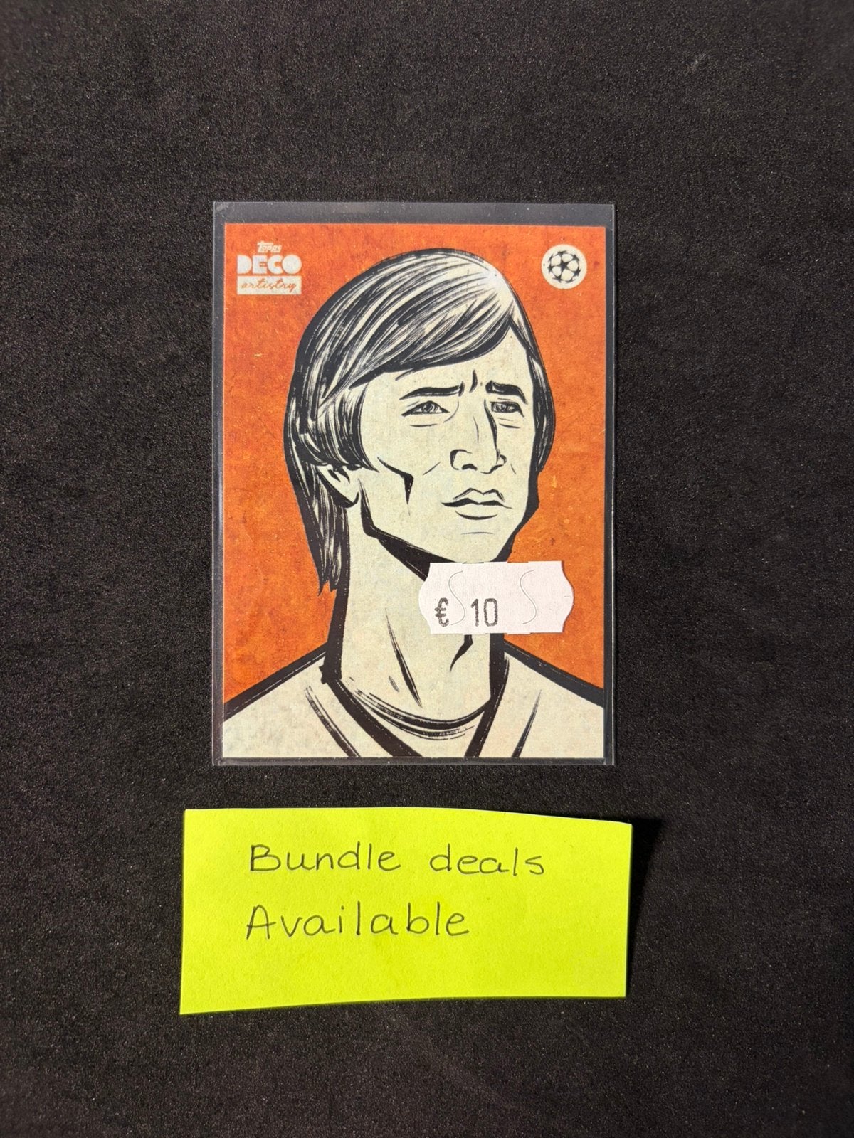 Topps Deco Johan Cruyff Artistry - Ajax Amsterdam, Ophalen of Verzenden, Zo goed als nieuw, Buitenlandse clubs, Poster, Plaatje of Sticker