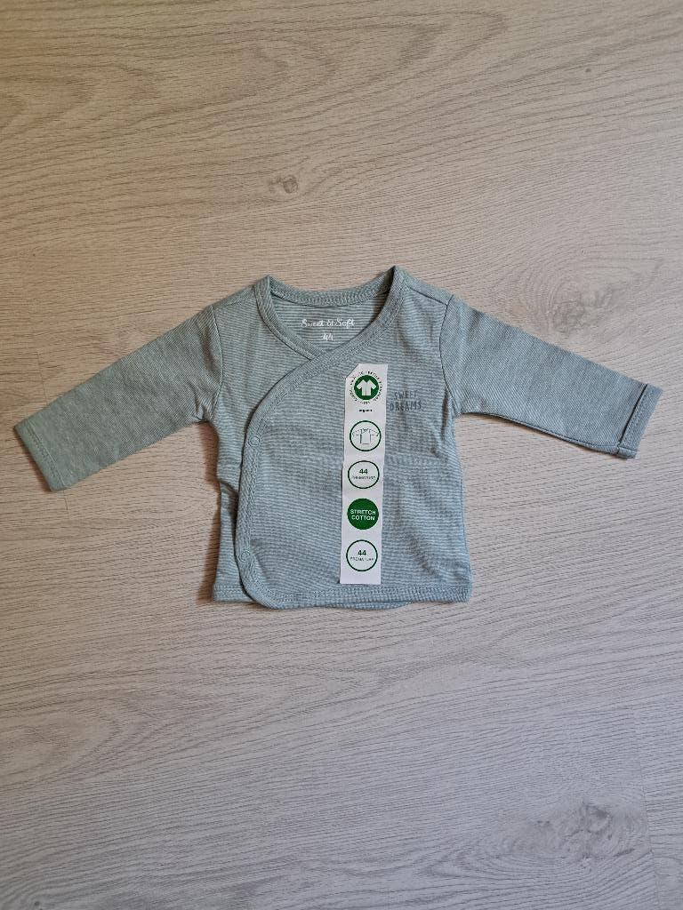 overslag hemdje (Zeeman) mt 44, Kinderen en Baby's, Babykleding | Prematuur, Jongetje of Meisje, Nieuw, Ophalen of Verzenden, Nacht- of Onderkleding