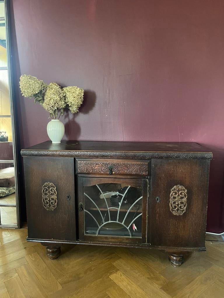 Dressoir opknappertje, Huis en Inrichting, Kasten | Dressoirs, Ophalen, Gebruikt, Onbekend, Glas
