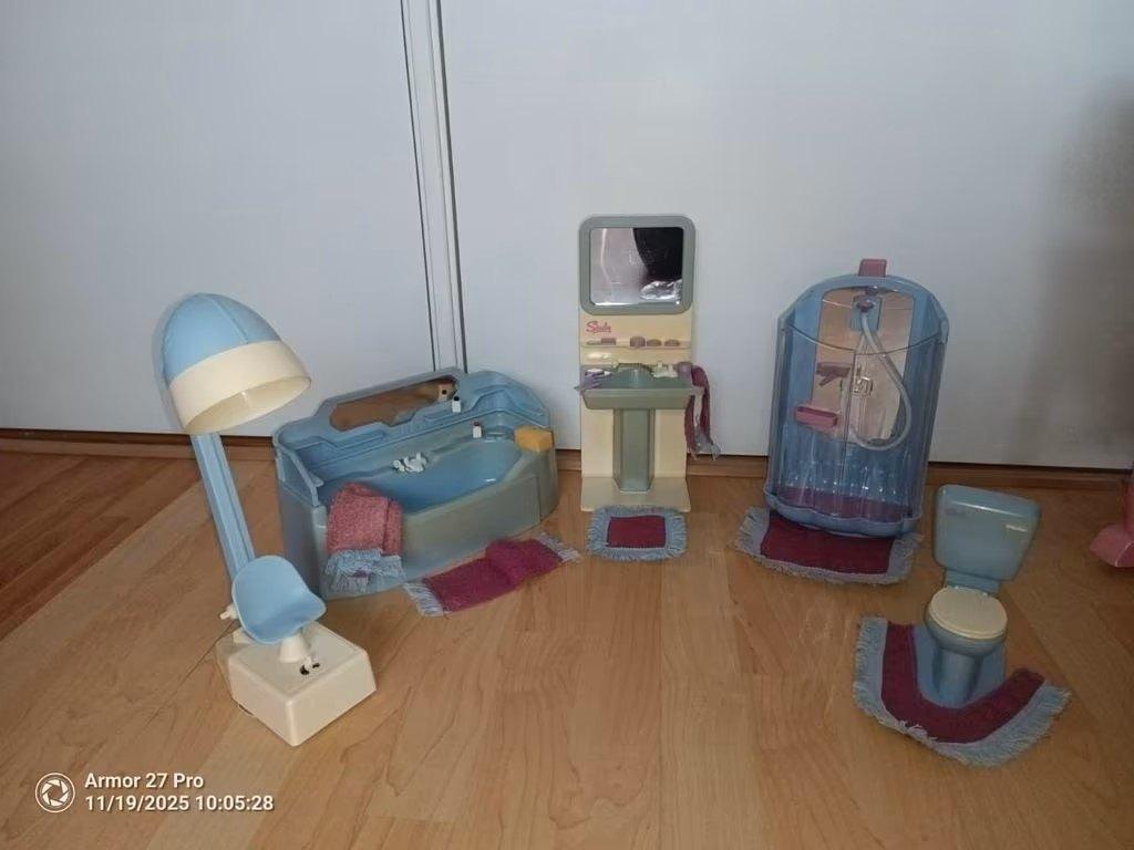 Vintage Sindy Badkamer Set, Ophalen of Verzenden, Zo goed als nieuw, Accessoires
