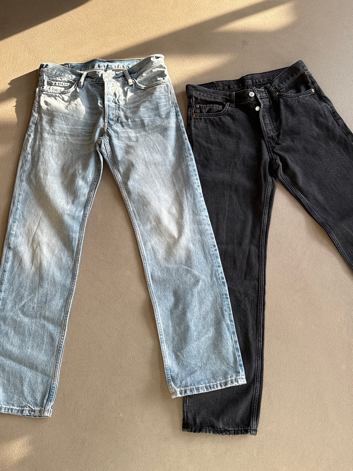 2 Weekday spijkerbroeken maat 30/32 - Zo goed als nieuw, Ophalen of Verzenden, Zo goed als nieuw, Blauw, W32 (confectie 46) of kleiner
