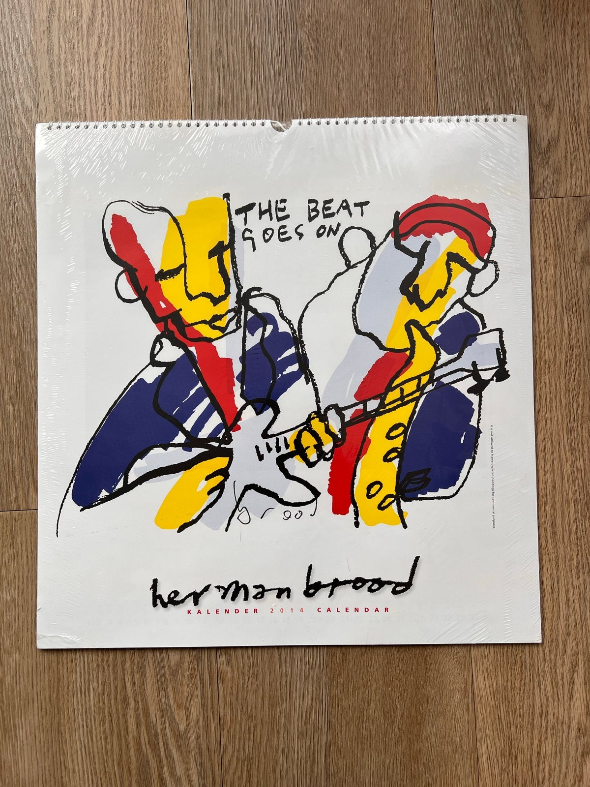 Herman Brood kalender 2014 nieuw, Ophalen of Verzenden, Maandkalender, Nieuw