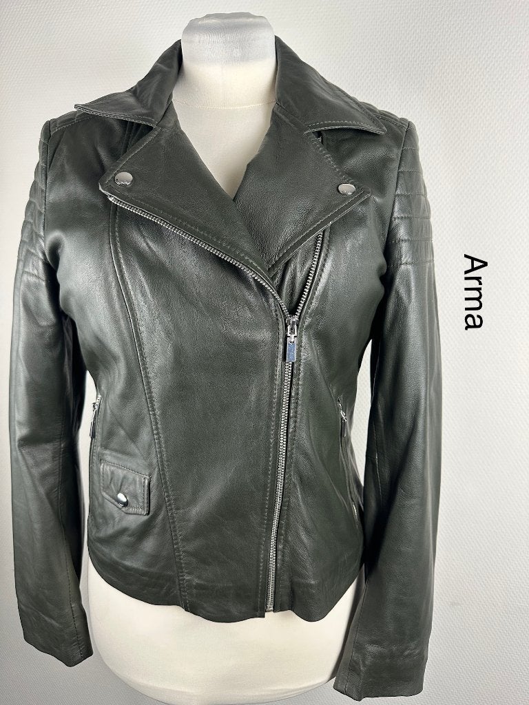 Arma Leren Jas  (mt: 42)027,3/4, Arma, Zwart, Arma, Ophalen of Verzenden