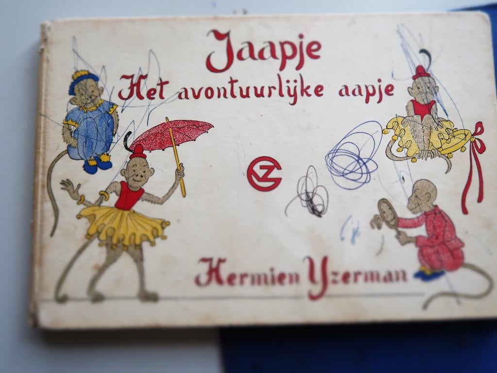 Jaapje het avontuurlijke aapje-1943 door Hermien Ijzerman, Boeken, Kinderboeken | Jeugd | onder 10 jaar, Gelezen, Fictie algemeen