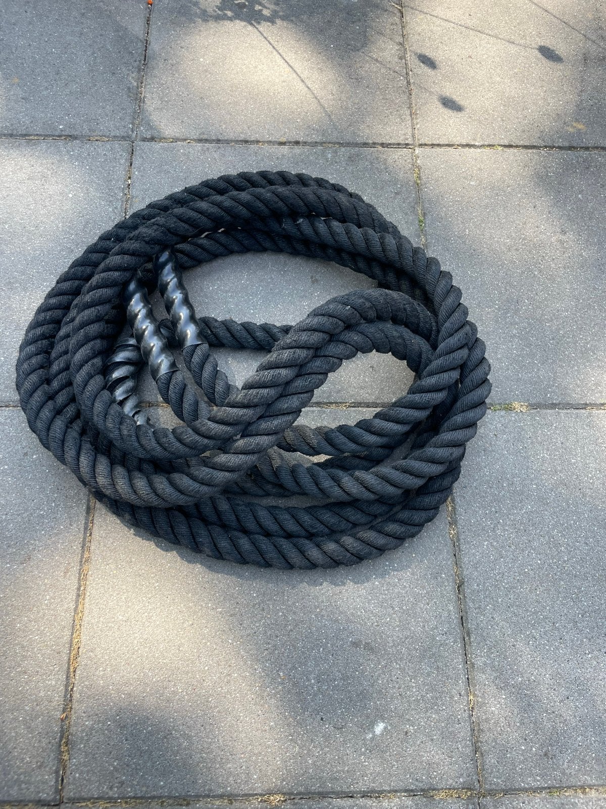 Battle rope van 9 meter lang, Sport en Fitness, Fitnessmaterialen, Ophalen, Gebruikt, Armen, Battle rope