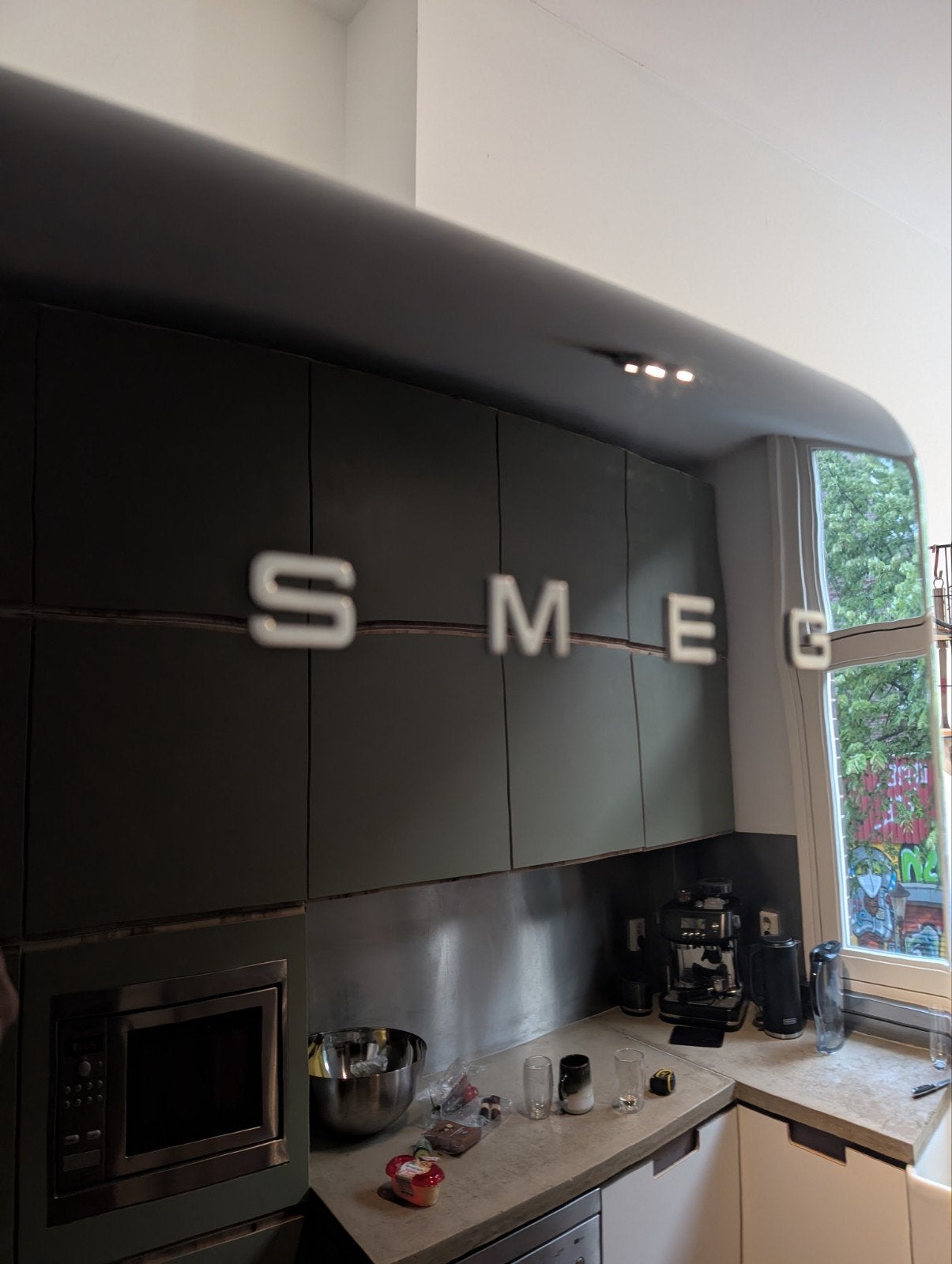 Smeg Koelkast met Aparte Vriezer - Zwart, Witgoed en Apparatuur, Koelkasten en IJskasten, Ophalen, 200 liter of meer, 60 cm of meer