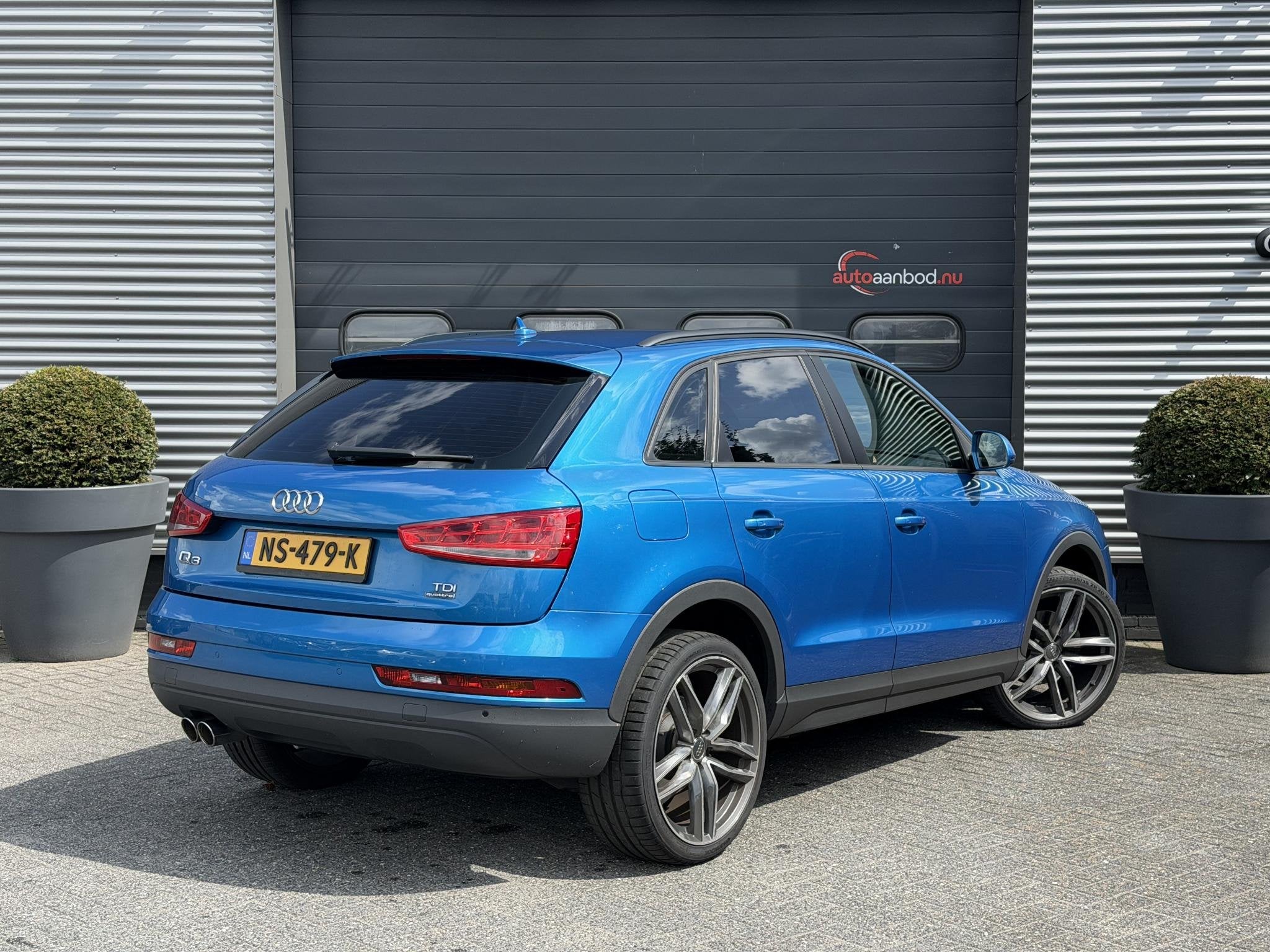 Audi Q3 2.0 TDI Sport Pro Line S | Navigatie | Climate Contr, Auto's, Audi, Gebruikt, 4 cilinders, Blauw, Leder en Stof