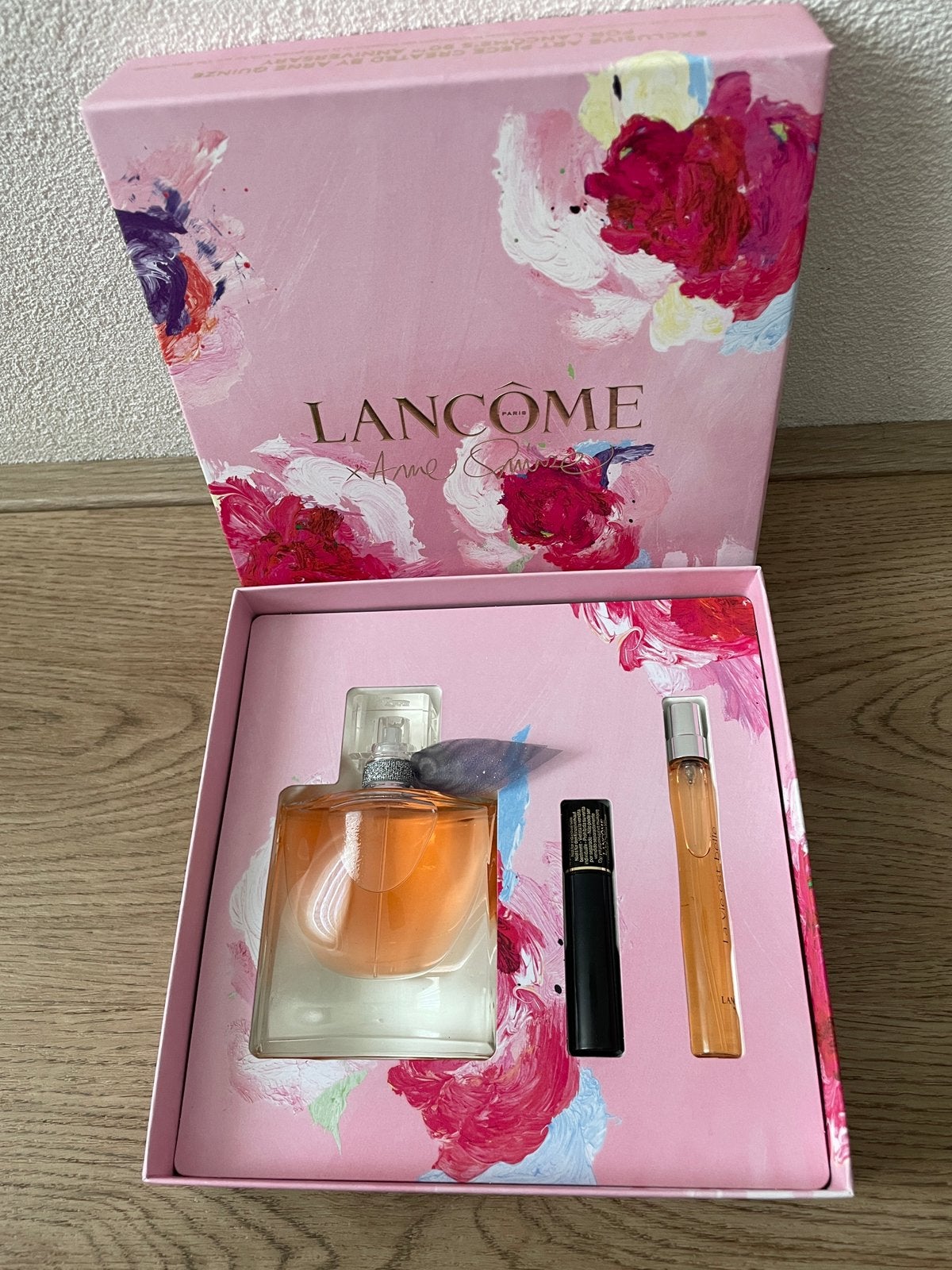 Lancôme la vie est belle 50ml edp, 10ml edp en 2ml mascara, Ophalen of Verzenden, Nieuw