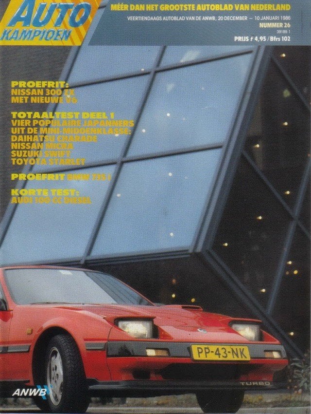 Autokampioen 26 1986 : Nissan 300ZX - BMW 735i - Audi 100CC, Ophalen of Verzenden, Gelezen, Algemeen