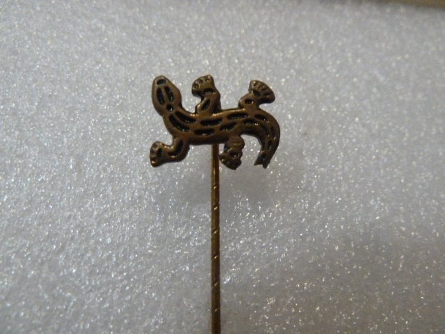 Vintage Speldje Hagedis / Salamander, Ophalen of Verzenden, Gebruikt, Dier of Natuur, Speldje of Pin