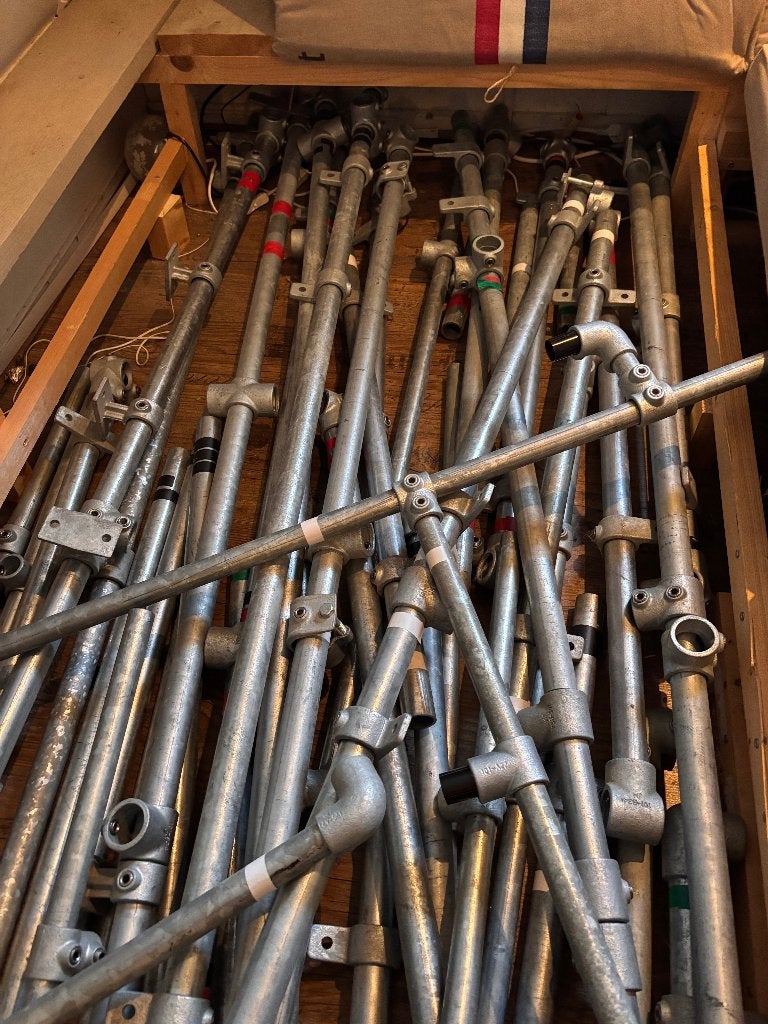 steigerbuizen en steigerhout, Ophalen, 25 tot 50 mm, Overige typen, Zo goed als nieuw