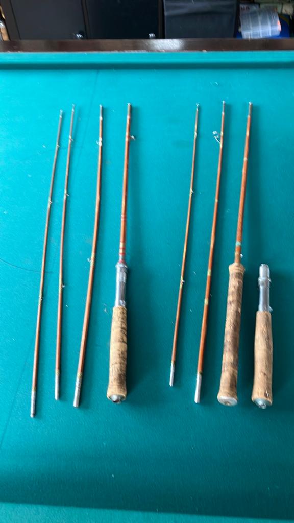 2 splitcane  vliegenhengels, Ophalen, Zo goed als nieuw, Overige typen