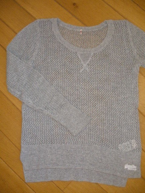 SUPER DRY trui grijs maat S, Ophalen of Verzenden, Zo goed als nieuw, Maat 38/40 (M), Grijs