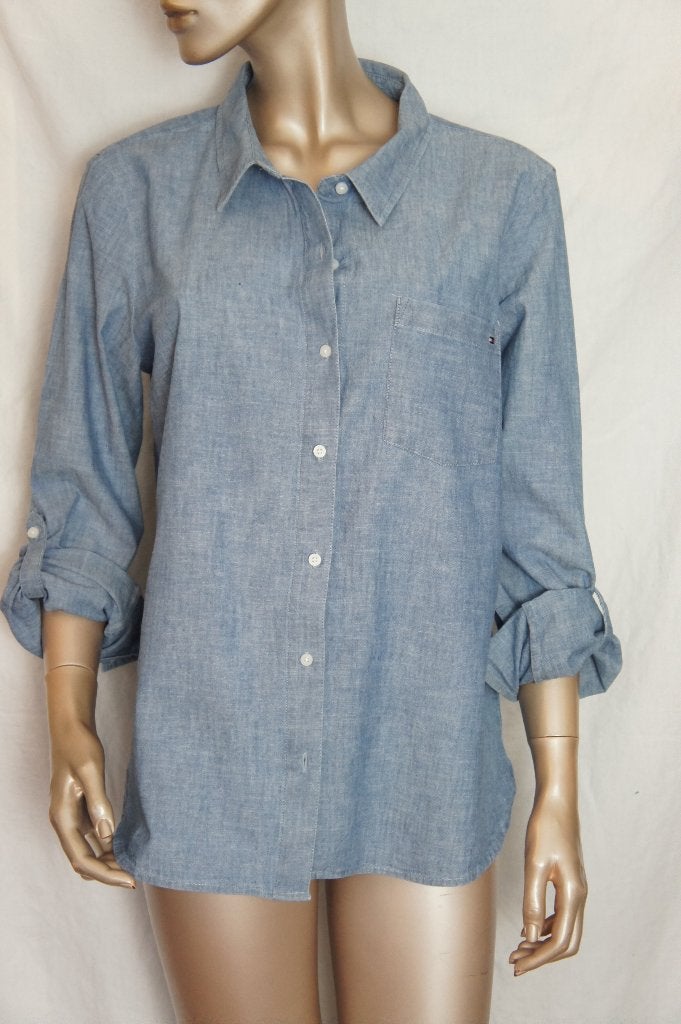 TOMMY HILFIGER blouse maat XL, Kleding | Dames, Verzenden, Zo goed als nieuw, Maat 46/48 (XL) of groter, Blauw