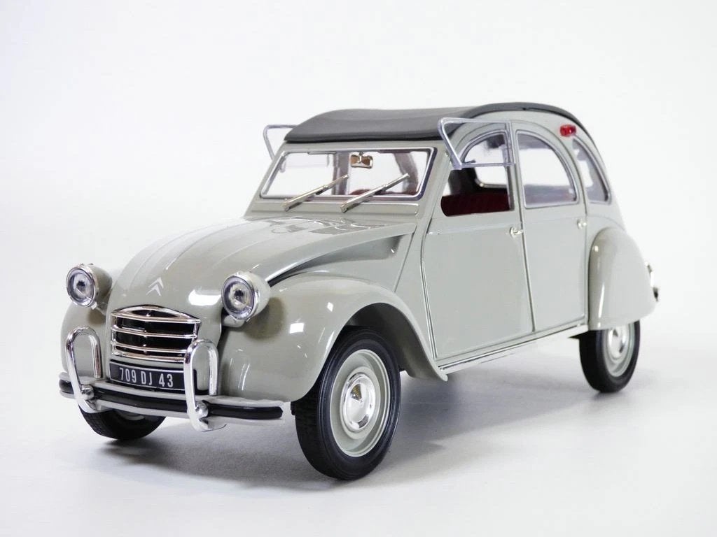 CITROEN 2CV AZAM gris rosé 1966 / 1/18 / Norev, 70-72 avenue de Bohlen 69120 Vaulx-en-Velin, Auto, Norev, Ophalen of Verzenden