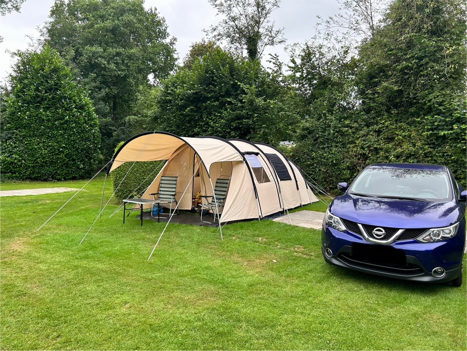 Obelink 4-persoons tunneltent - Zo goed als nieuw, Caravans en Kamperen, Tenten, Ophalen, Zo goed als nieuw, Tot en met 4