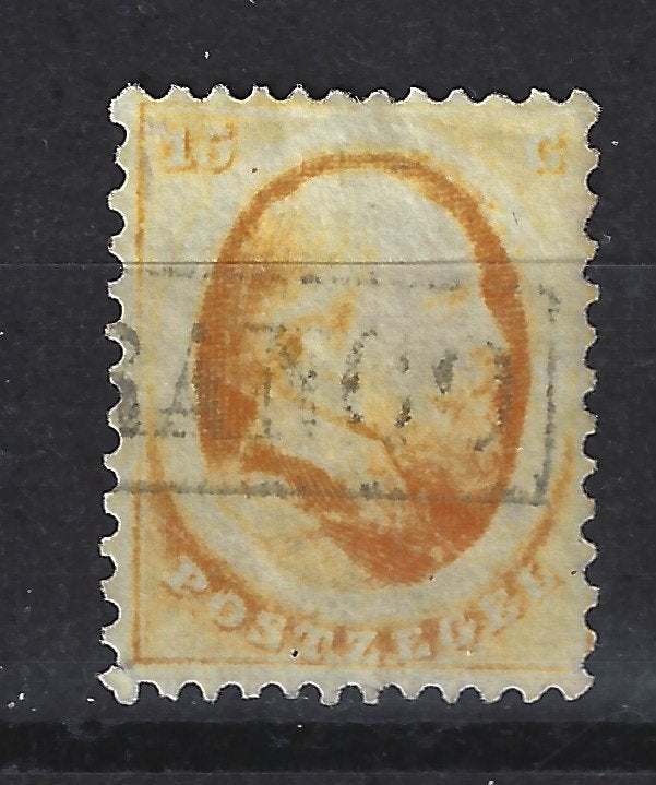 NVPH 6 Haarlemse druk Willem III 1864 ; OUD NEDERLAND p/stuk, Ophalen of Verzenden, T/m 1940, Gestempeld