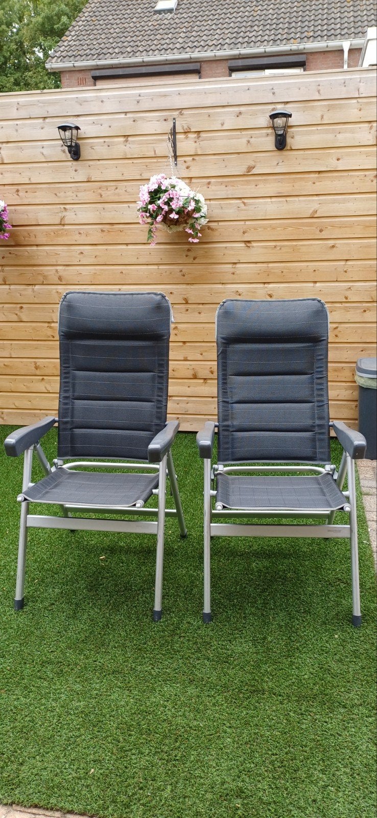 2 Verstelbare tuinstoelen Westfield, Ophalen, Campingstoel