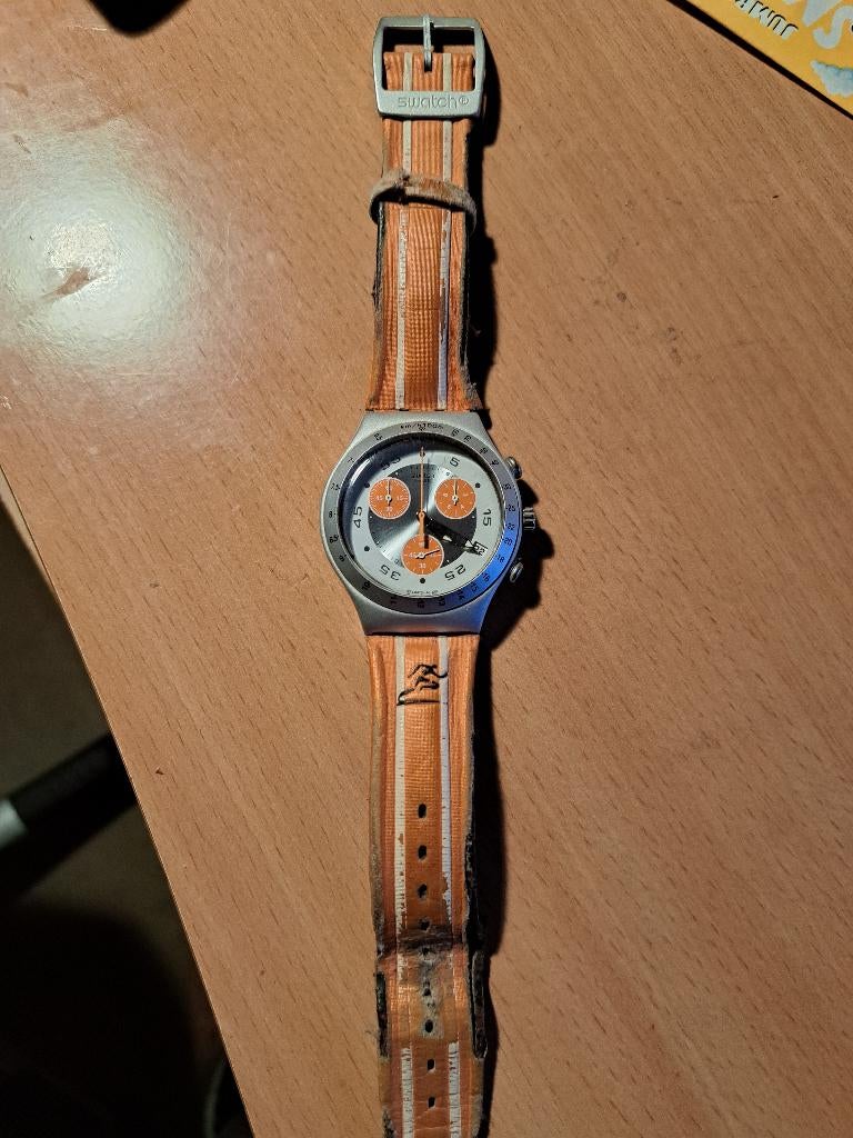 Swatch Irony Chrono Nikitis (YCS4032), speciale editie 2004, Verzamelen, Sportartikelen en Voetbal, Ophalen of Verzenden, Gebruikt
