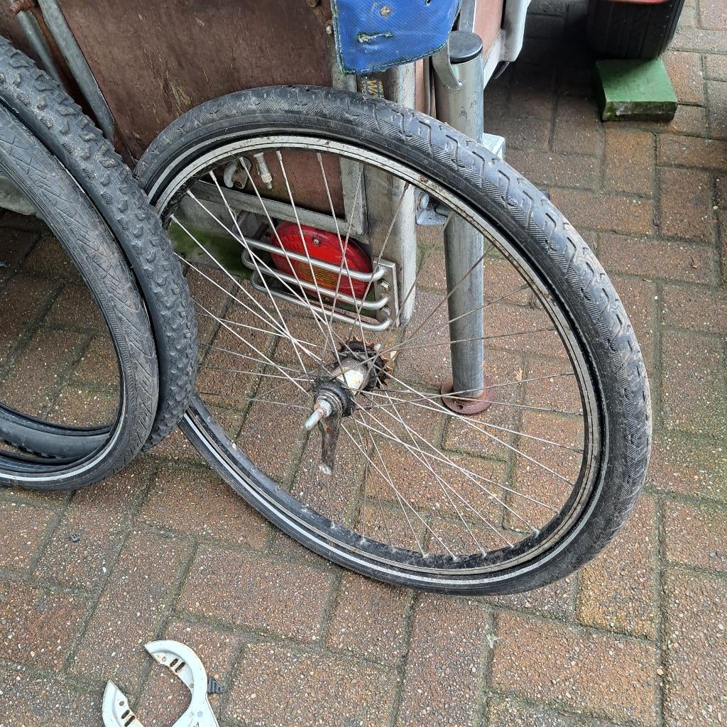 Achterwiel 26 insch moederfiets, Fietsen en Brommers, Fietsonderdelen, Ophalen, Zo goed als nieuw, Wiel