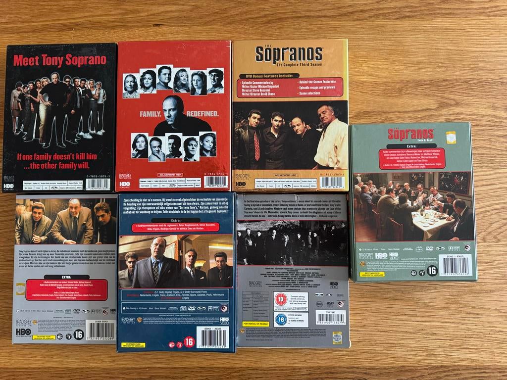 The Sopranos Complete Serie 1-6 DVD Boxset, Maffia en Misdaad, Vanaf 16 jaar, Boxset, Ophalen of Verzenden