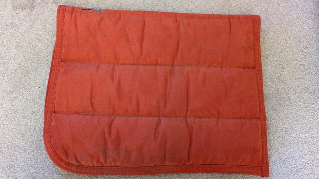 QHP puff pad/dekje maat PONY kleur Zalm, Dieren en Toebehoren, Dressuurdekje, QHP, Rood, Ophalen of Verzenden