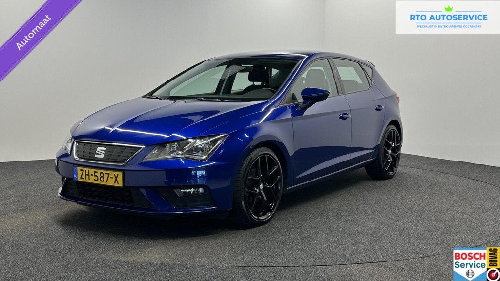 Seat Leon 1.0 EcoTSI Style Business Intense CARPLAY NAVI CRU, Stof, Gebruikt, Euro 6, Met garantie (alle)