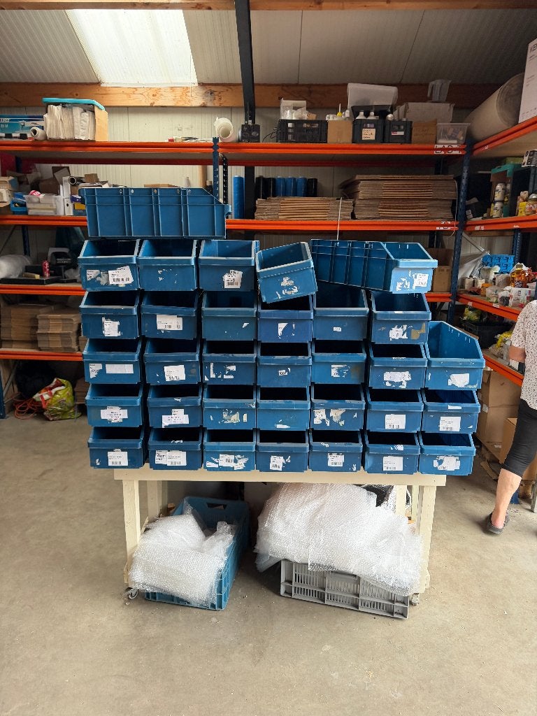 560x Allibert Magazijnbakken Stapelbakken Groot 58x21x19cm, Allibert, Allibert, Minder dan 50 cm, Ophalen of Verzenden
