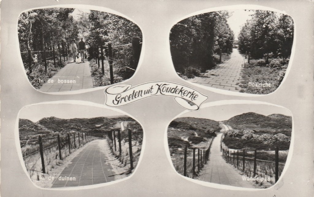 KOUDEKERKE Bossen Duinen Wandelpad Groeten, Verzenden, 1960 tot 1980, Gelopen, Zeeland