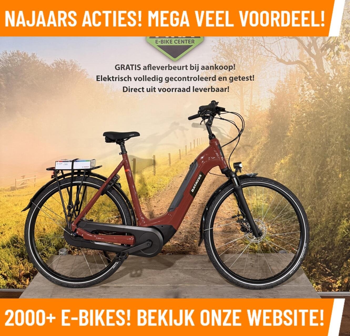 NIEUWE BATAVUS FIETSEN ALLEMAAL IN PRIJS VERLAAGD!, Nieuw, 50 km per accu of meer, Batavus