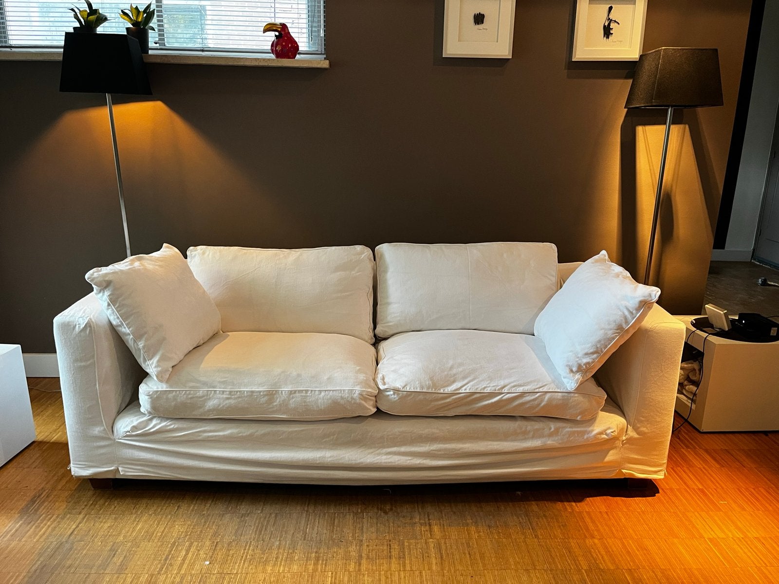 Comfortabele Linteloo Easy Living 3 zits bank (216x92 cm), Gebruikt, Driepersoons, 75 tot 100 cm, Ophalen of Verzenden