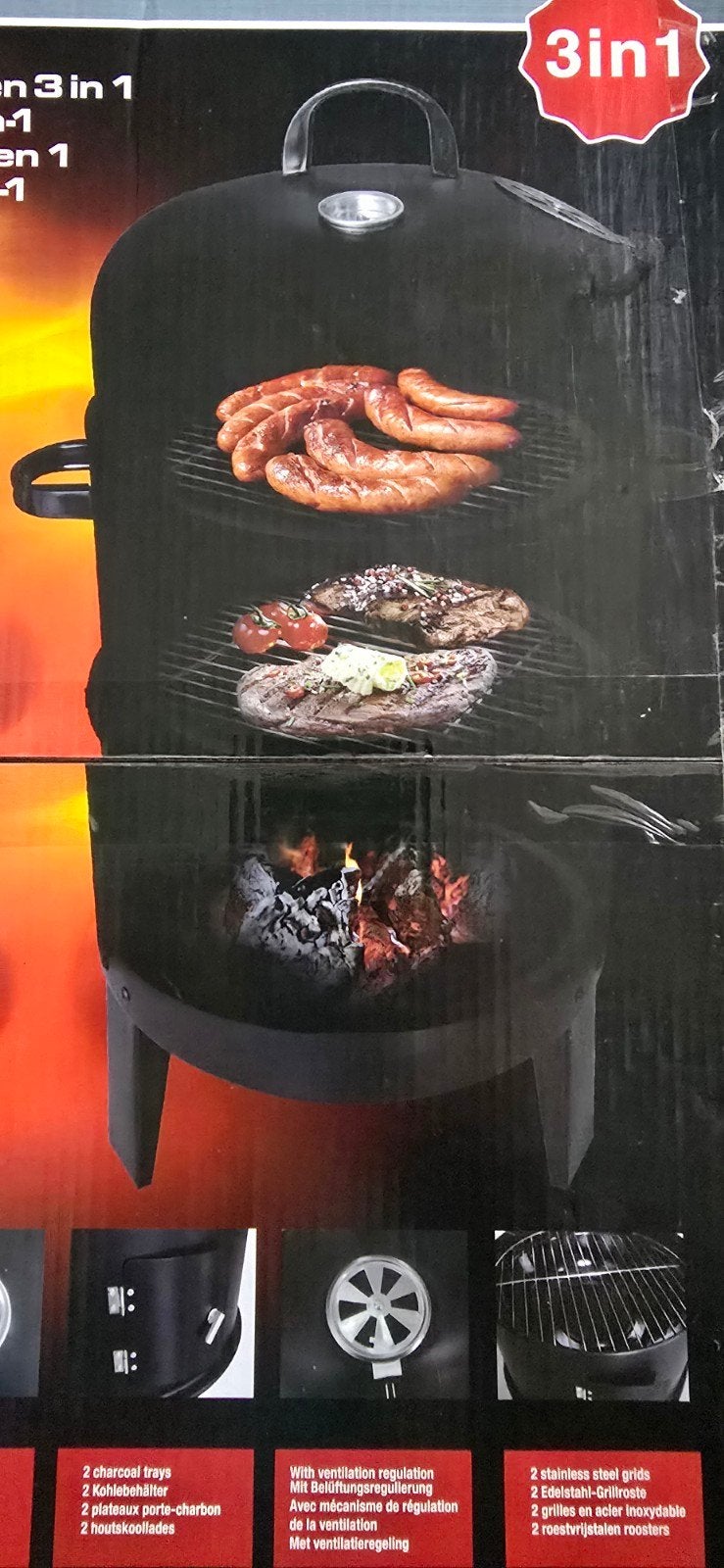 Nieuwe BBQ Smoker 3-in-1 - Grill, Smoker & Oven, Ophalen, Nieuw, BBQ Collection