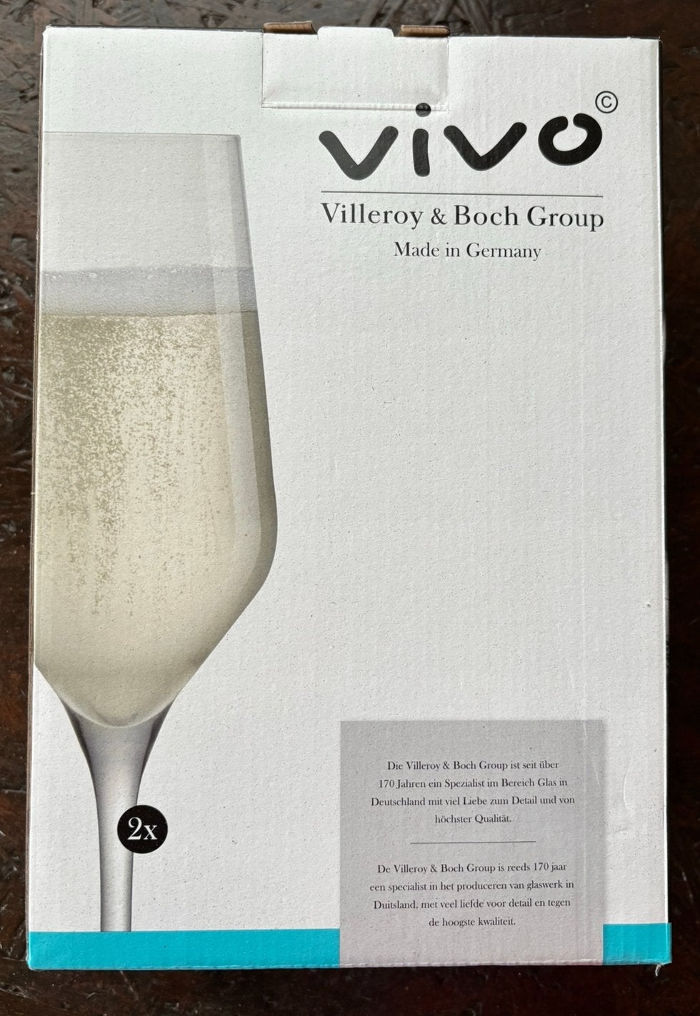NIEUWE AH Vivo Champagne glazen, 2 per doos., Ophalen, Nieuw, Overige typen