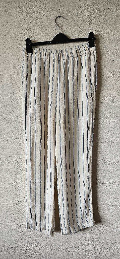 Samsøe & Samsøe gestreepte broek maat L (26), Samsøe & Samsøe, Beige, Maat 42/44 (L), Ophalen of Verzenden