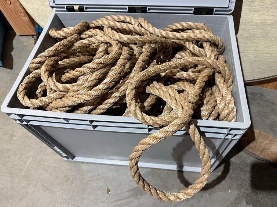 Polyprop 20mm 50 meter touw kabelaring Manilla/Beige, Watersport en Boten, Ophalen of Verzenden, Nieuw