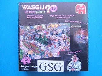 Wasgij destiny 13 (woon-werkverkeer) 950 st nr. 81648-01, Hobby en Vrije tijd, Denksport en Puzzels, Ophalen, 500 t/m 1500 stukjes