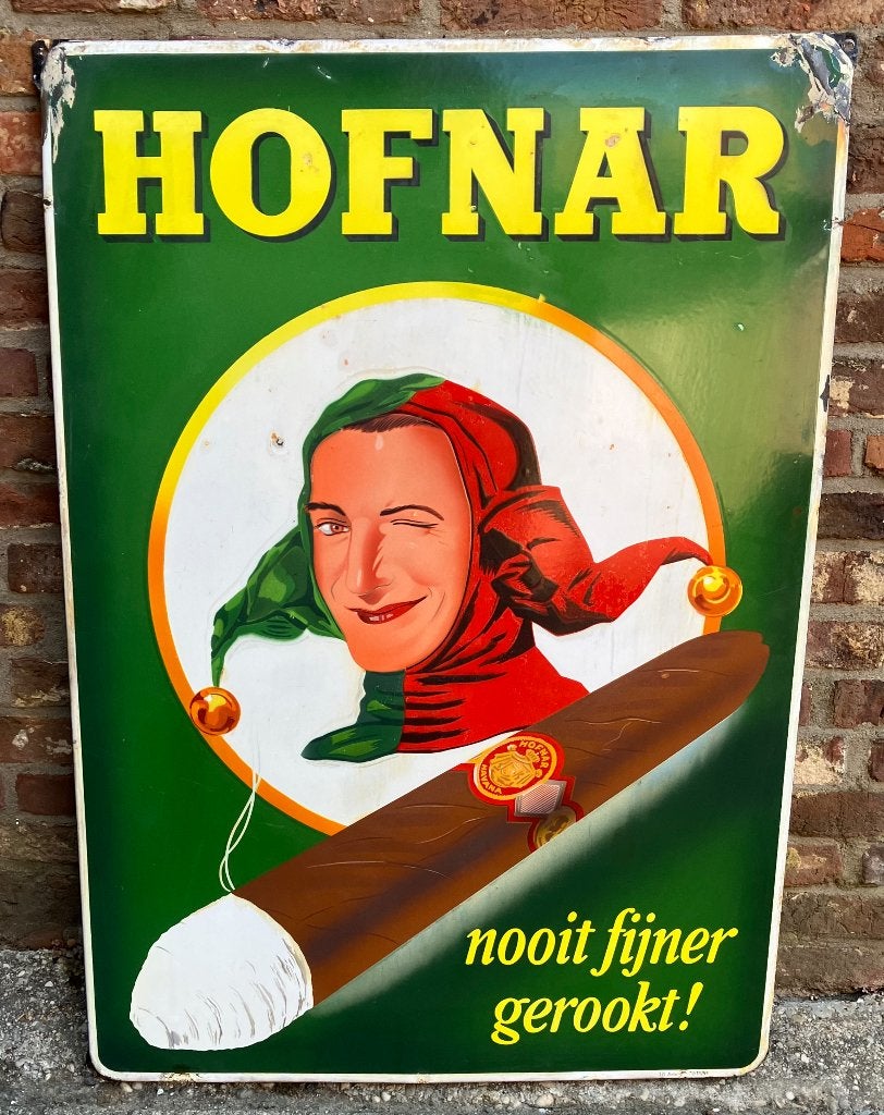 Hofnar emaille bord, Antiek en Kunst, Antiek | Emaille, Ophalen