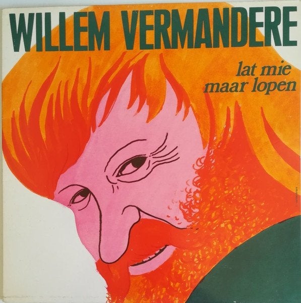 LP - Willem Vermandere - Lat mie maar lopen - Folk/rock, LP, Ophalen of Verzenden, Zo goed als nieuw, Beschermende buitenhoes