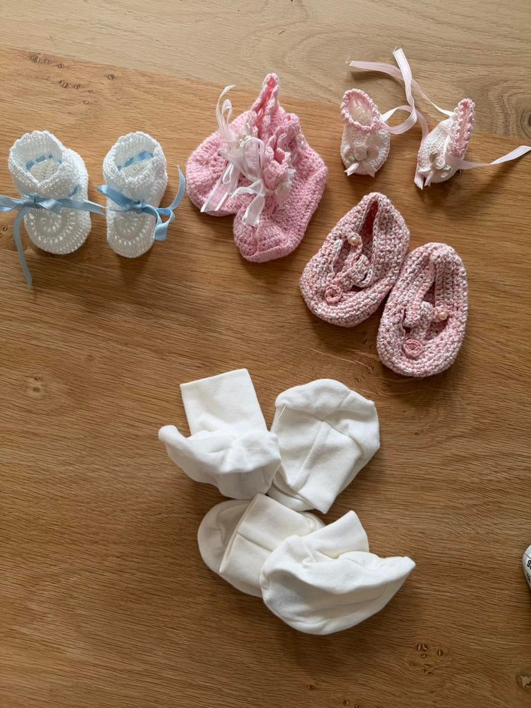 6 paar babysokjes NIEUW, Ophalen of Verzenden, Nieuw, Levensecht of Reborn