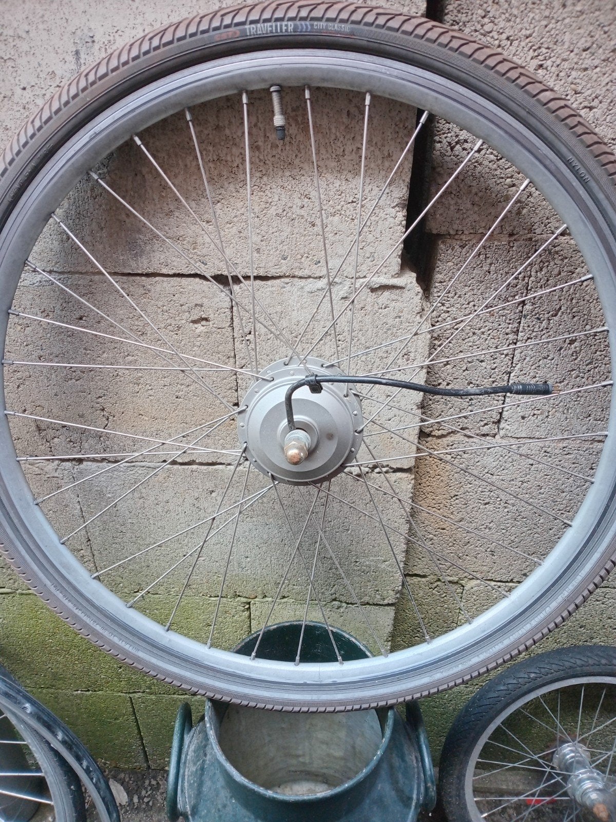 voorwiel met moter, Gebruikt, Batavus, Ophalen of Verzenden, Aluminium