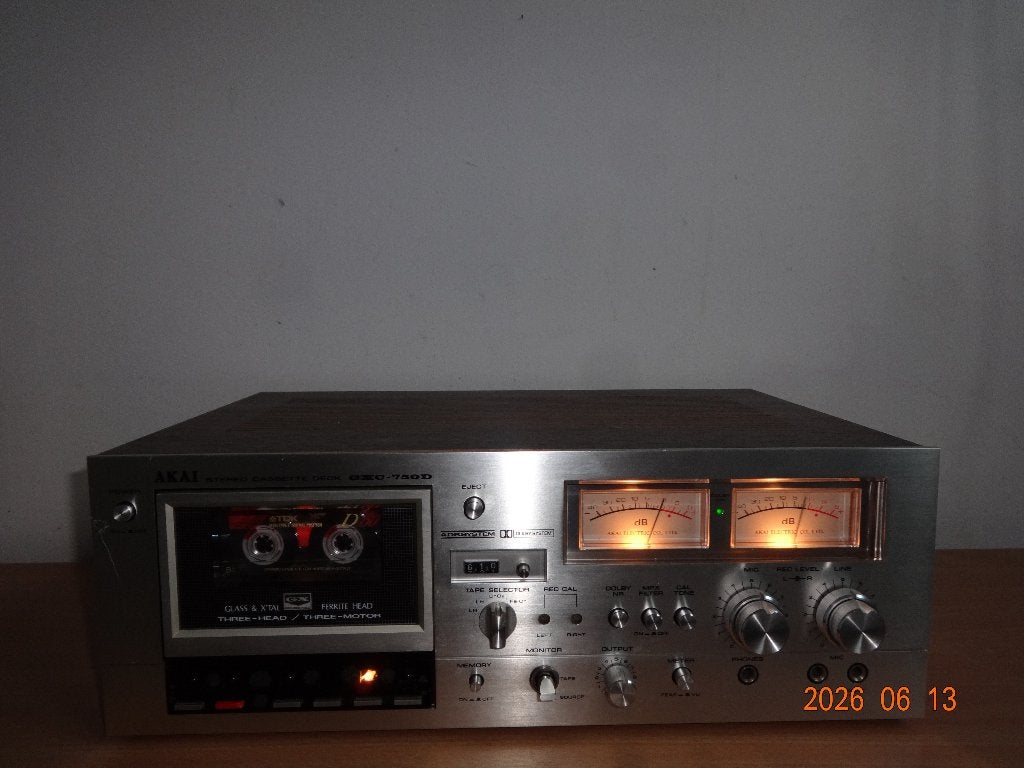 Akai GXC-750D 3-Head, 3-Motor, Closed Loop Dual Capstan, Ophalen of Verzenden, Enkel, Akai, Tiptoetsen