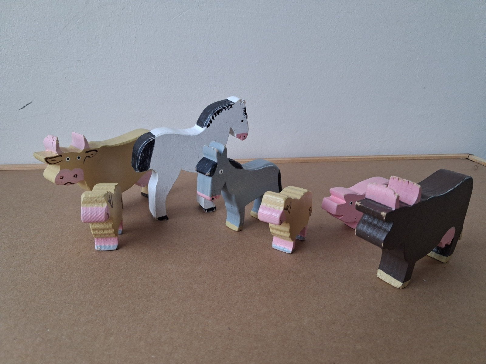 Houten Boerderijdieren Speelset - Handgemaakt, Ophalen, Gebruikt, Overige typen