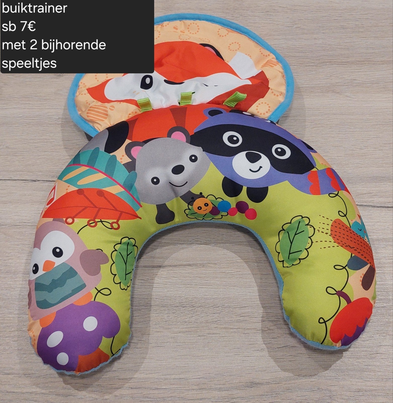 Buiktrainer met 2 speeltjes - Zo goed als nieuw, Kinderen en Baby's, Ophalen, Zo goed als nieuw, Overige typen