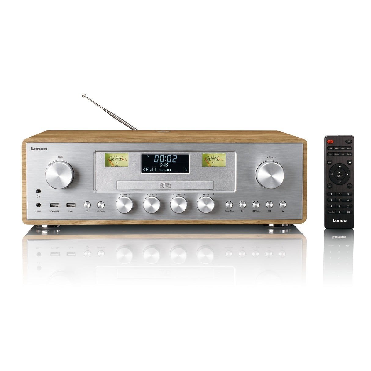 Lenco DAR-081/DAR-281 - DAB+/FM radio Bluetooth, USB, CD/mp3, Audio, Tv en Foto, Radio's, Ophalen, Zo goed als nieuw