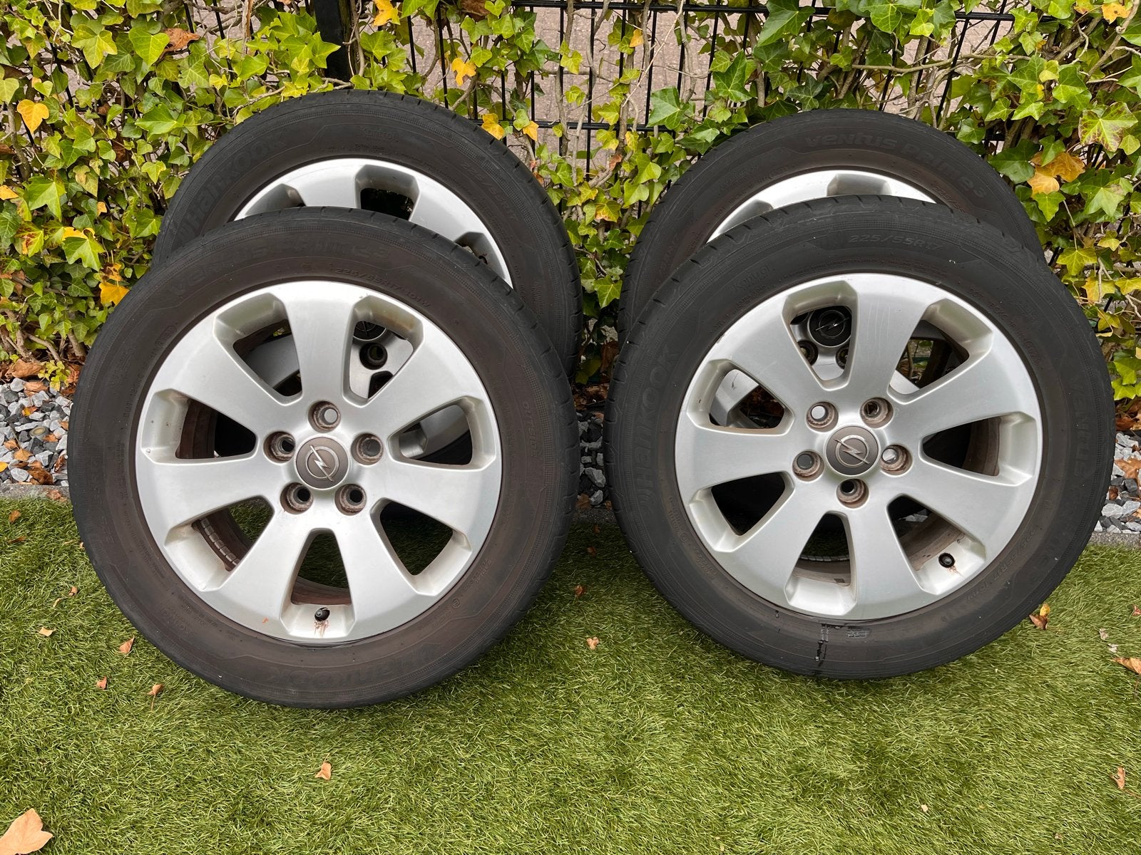 Opel Insignia velgen|Hankook zomerbanden|225/55 R17|5x120, Auto-onderdelen, Banden en Velgen, Ophalen, Gebruikt, Banden en Velgen