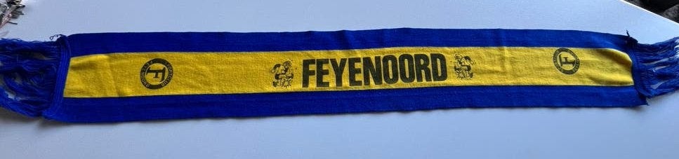 Oude Sportclub Feyenoord sjaal met Wimpie, Ophalen of Verzenden, Gebruikt, Feyenoord, Vaantje of Sjaal